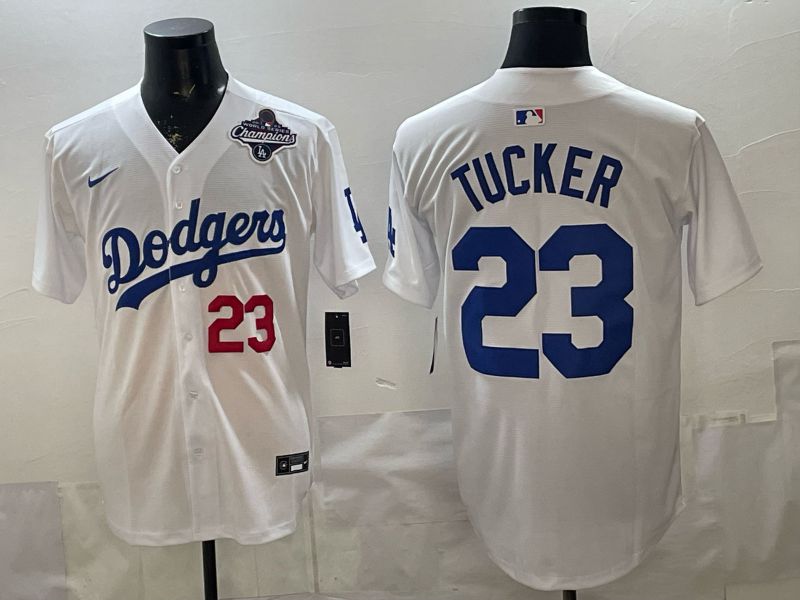 Men 2026 Los Angeles Dodgers #23 Tucker White Game Nike MLB Jersey style 009->los angeles dodgers->MLB Jersey